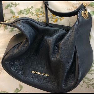 Michael Kors Dark Navy Purse with long strap